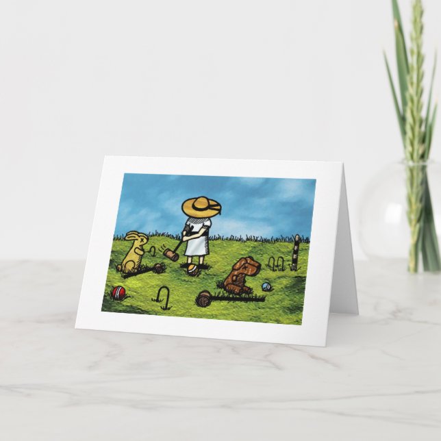 Croquet with Friends Card (Front)