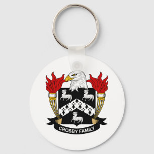 Crosby Family Crest Key Ring