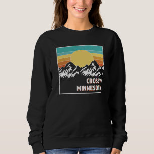 CROSBY MINNESOTA  Retro sunset USA Souvenir Sweatshirt