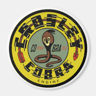 Crosley Cobra Engine distressed vintage sign repro Magnet