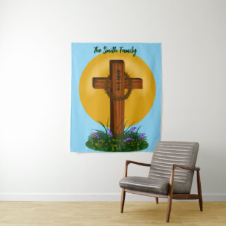 Cross and Crown of Thorns Tapestry
