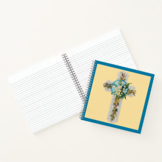Cross and Flowers Notebook