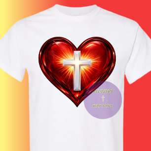 Cross and Heart T-Shirt