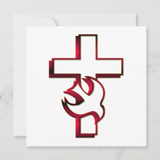 Cross and Holy Spirit / Holy Ghost Invitation (Front)