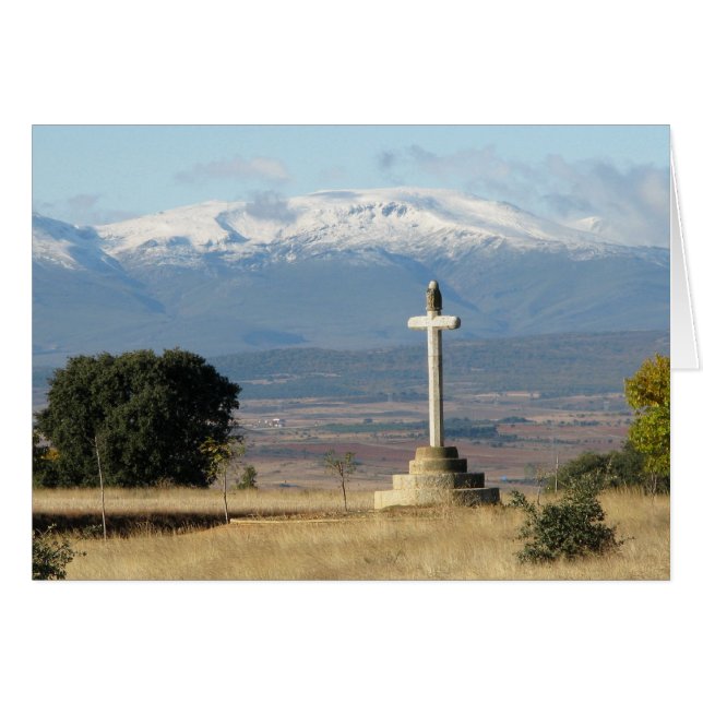 Cross and Mountains Card (Front Horizontal)