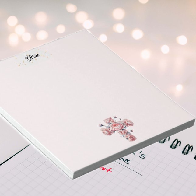 Cross and Roses Stationery Notepad (Creator Uploaded)
