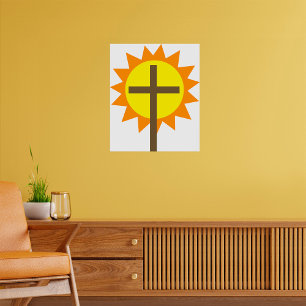 Cross And Sunshine Poster
