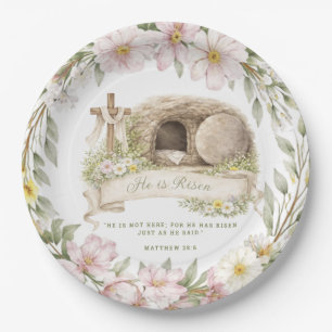 Cross and Tomb   Resurrection Day  Paper Plate