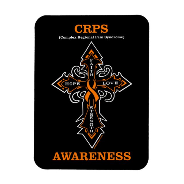 Cross/Awareness...CRPS Magnet (Vertical)