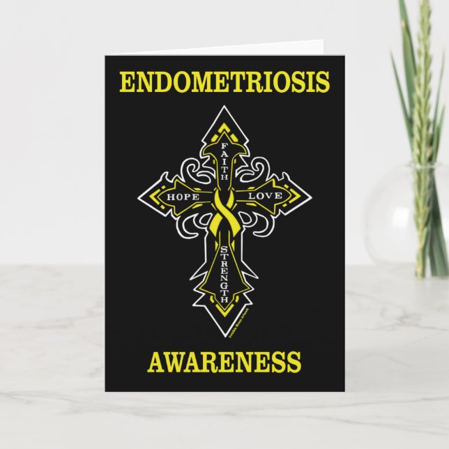 Cross/Awareness...Endometriosis Card (Front)