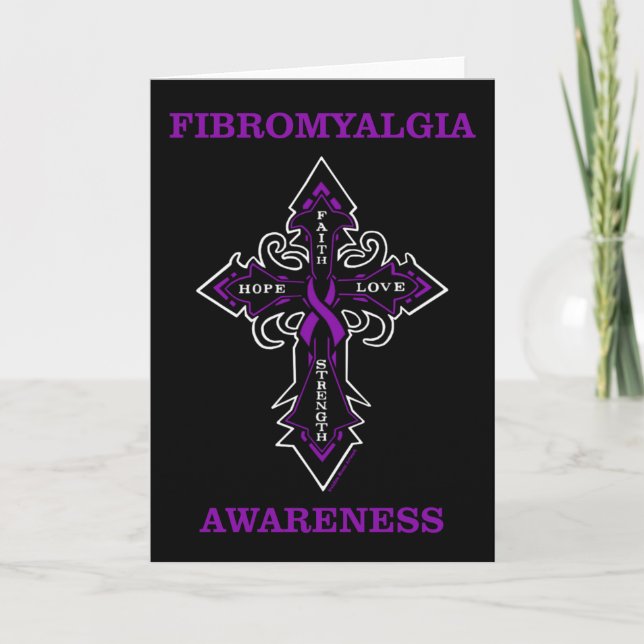 Cross/Awareness...Fibro Card (Front)
