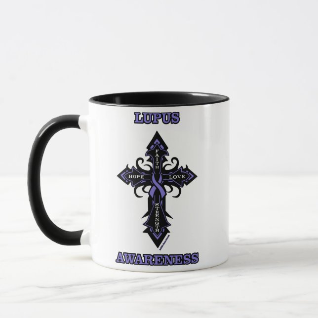 Cross/Awareness...Lupus Mug (Left)