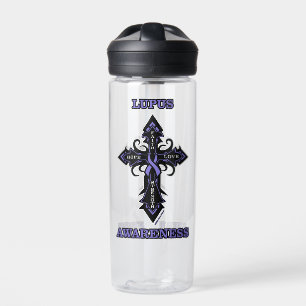 Cross/Awareness...Lupus Water Bottle
