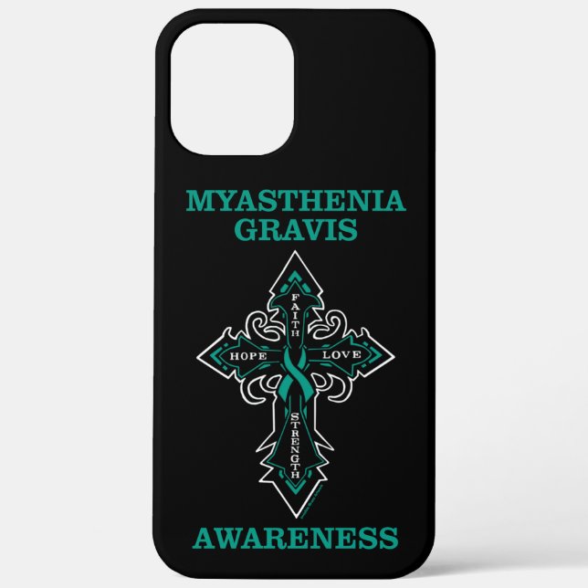 Cross/Awareness...Myasthenia Gravis  Case-Mate iPhone Case (Back)