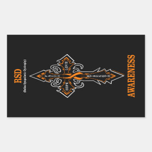 Cross/Awareness...RSD Rectangular Sticker
