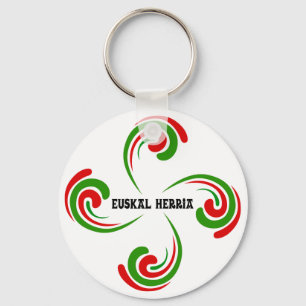 Cross Basque Key Ring