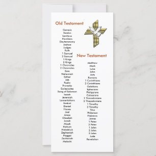 Cross Bible Book mark Bookmark Books of the Bible