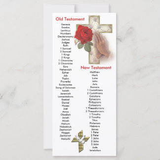 Cross Bible Book mark Bookmark Books of the Bible