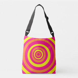 Cross Body Bag Or Tote Hot Pink Orange Yellow