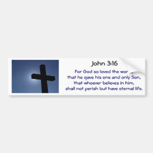 Cross Bumper Sticker