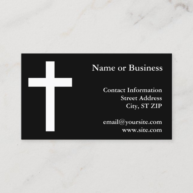 Cross Business Card (Front)