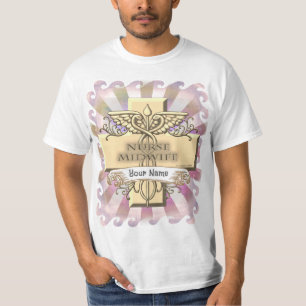 Cross Caduceus Nurse Midwife T-Shirt
