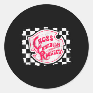 Cross Canadian Ragweed Checkers Concert 2025 Classic Round Sticker