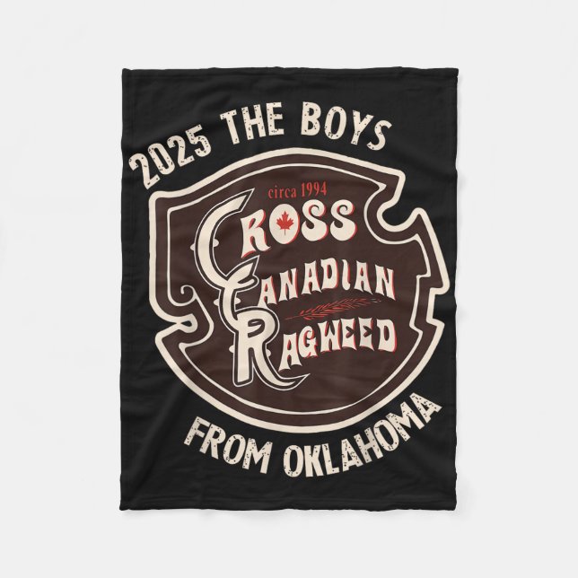 Cross Canadian Ragweed The Boys From Oklahoma Conc Fleece Blanket (Front)