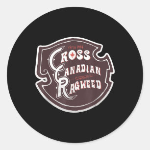 Cross Canadian Ragweed Vintage Classic Round Sticker