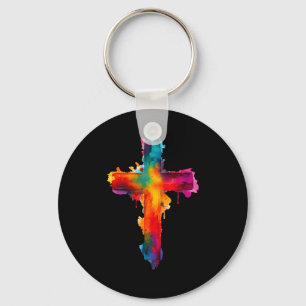 Cross Christian Religious Believe Blessed Faith Gr Key Ring
