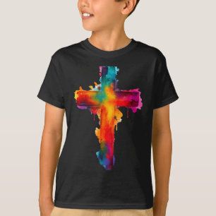 Cross Christian Religious Believe Blessed Faith Gr T-Shirt