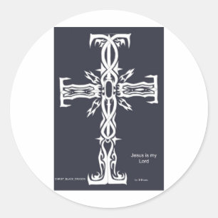 Cross Classic Round Sticker