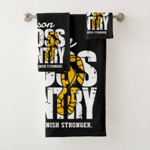 Cross Country ADD TEXT Runner Running Team Player Bath Towel Set