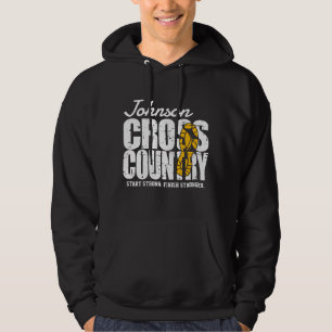 Cross Country ADD TEXT Runner Running Team Player Hoodie