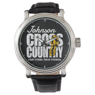 Cross Country ADD TEXT Runner Running Team Player Watch