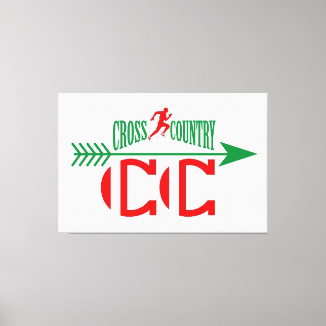 Cross country canvas print (Front)