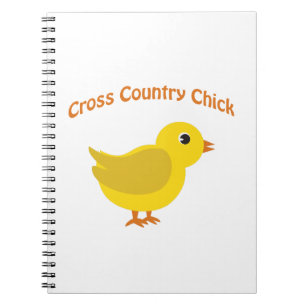 Cross country Chick Spiral Notebook