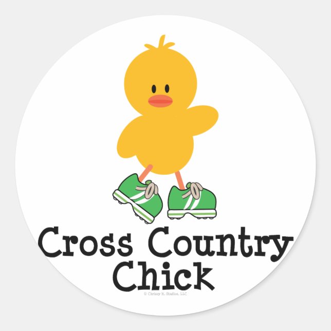 Cross Country Chick Stickers (Front)