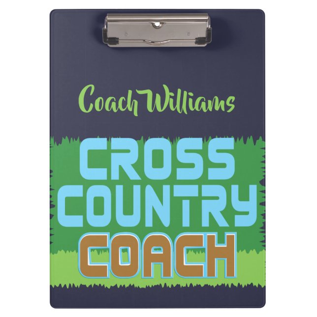 Cross Country Coach Personalised Clipboard (Front)