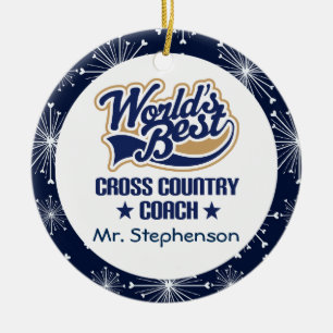 Cross Country Coach Personalised Ornament
