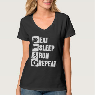 Cross Country Eat Sleep Run Repeat Running Women G T-Shirt