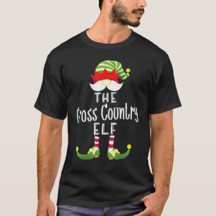 Cross Country Elf Group Christmas Pajama Party T-Shirt