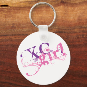 Cross Country Girl Keychain