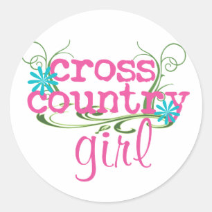 Cross Country Girl PINK Stickers