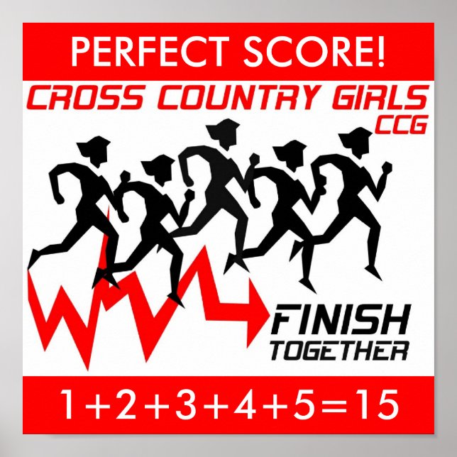 CROSS COUNTRY GIRLS "PERFECT SCORE!" POSTER (Front)