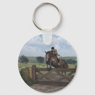Cross Country - Jumping Horse Keychain