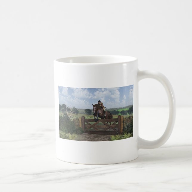 Cross Country - Jumping Horse Mug (Right)