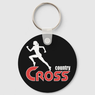 Cross country keychain