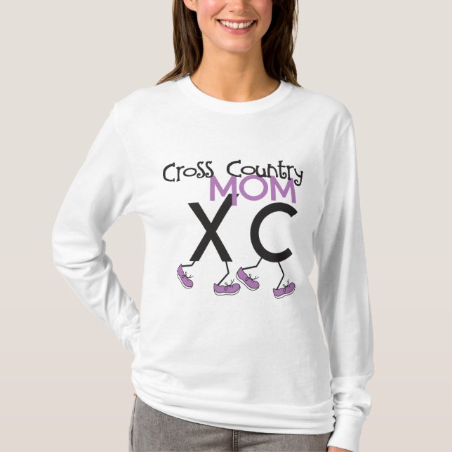Cross Country Mum - XC Runner Mother T-Shirt (Front)