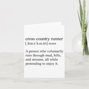 Cross Country Runner Definition, Xc Running Card